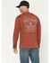 Image #1 - Ariat Men's Rebar Heat Fighter Long Sleeve Work Shirt, Rust Copper, hi-res
