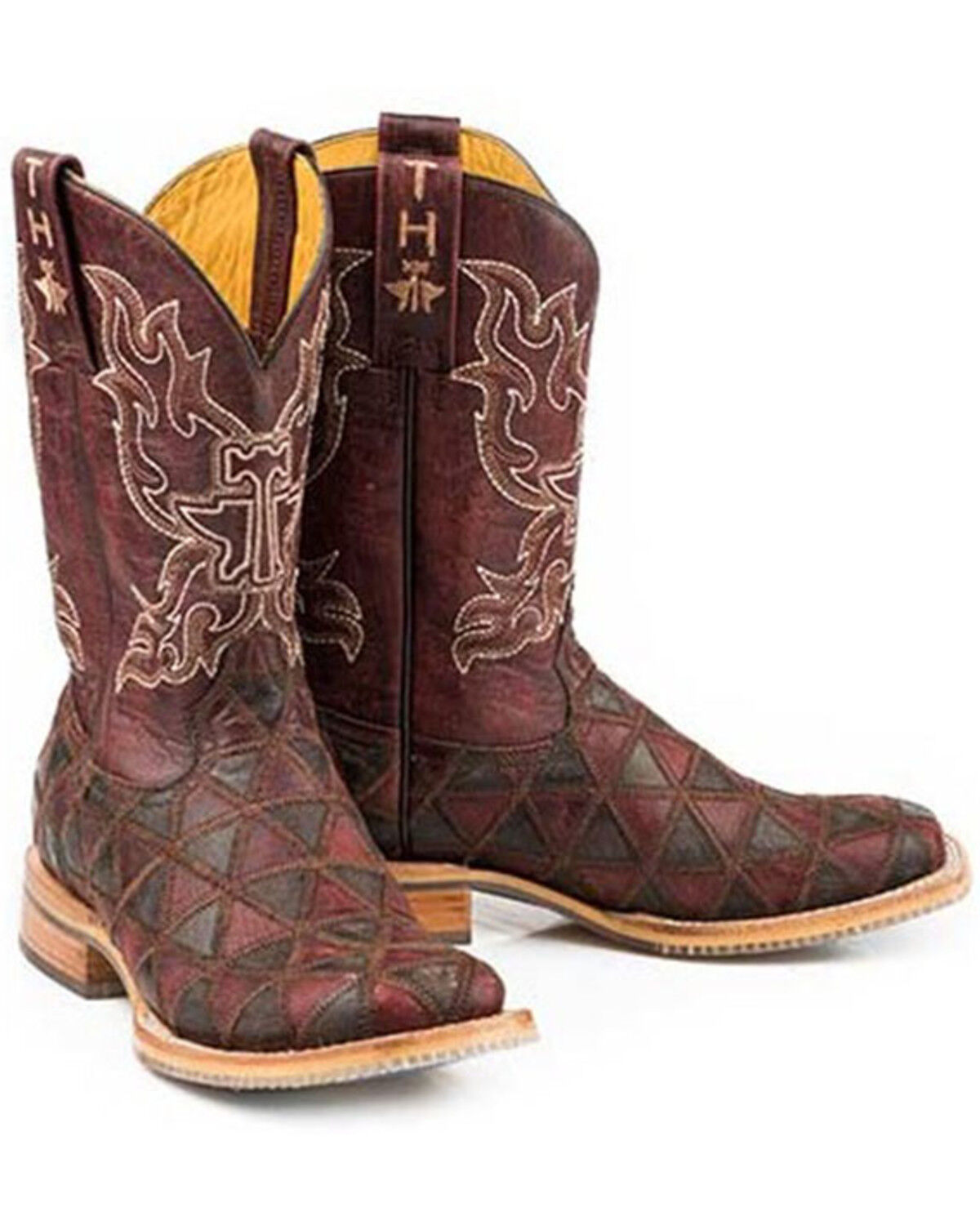 Image #1 - Tin Haul Women's Cute Angel Western Boots - Broad Square Toe, Brown, hi-res