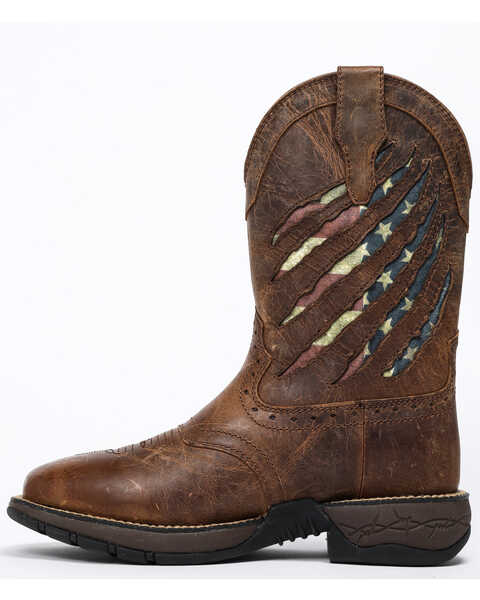 Image #3 - Cody James Men's Scratch American Flag Lite Performance Western Boots - Square Toe, Brown, hi-res