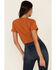 Bandit Brand Women's On The Road Again Short Sleeve Graphic Tee , Cognac, hi-res