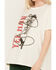 Image #3 - Blended Women's Yeehaw Skeleton Graphic Tee, Ivory, hi-res