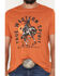 Image #3 - Rock & Roll Denim Men's Bronco Rider Short Sleeve Graphic T-Shirt, Orange, hi-res