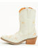 Image #3 - Dingo Girls' Full Bloom Western Boots - Snip Toe, White, hi-res