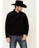 Ariat Men's Solid Black Basis 2.0 1/4 Zip Pullover , Black, hi-res
