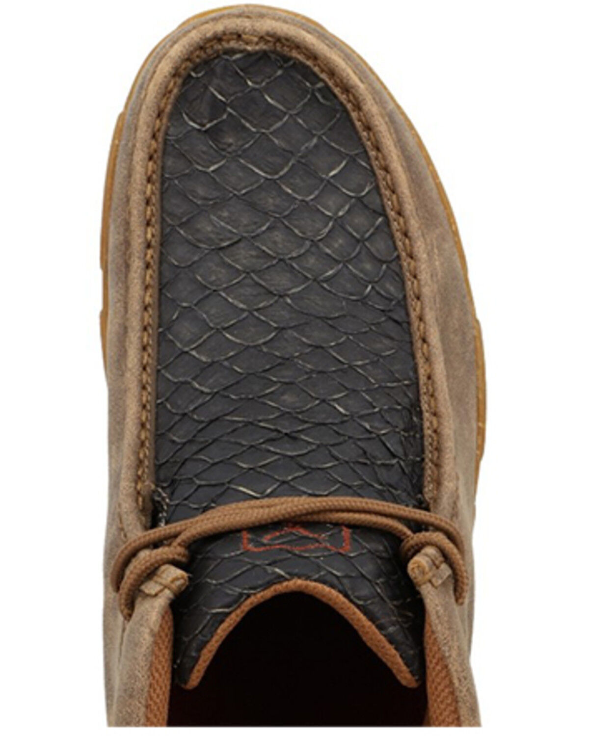 Image #6 - Twisted X Men's Exotic Seabass Chukka Driving Mocs, Black, hi-res