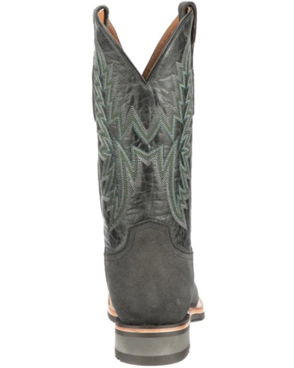 Image #4 - Lucchese Men's Rudy Western Boot - Broad Square Toe, Grey, hi-res