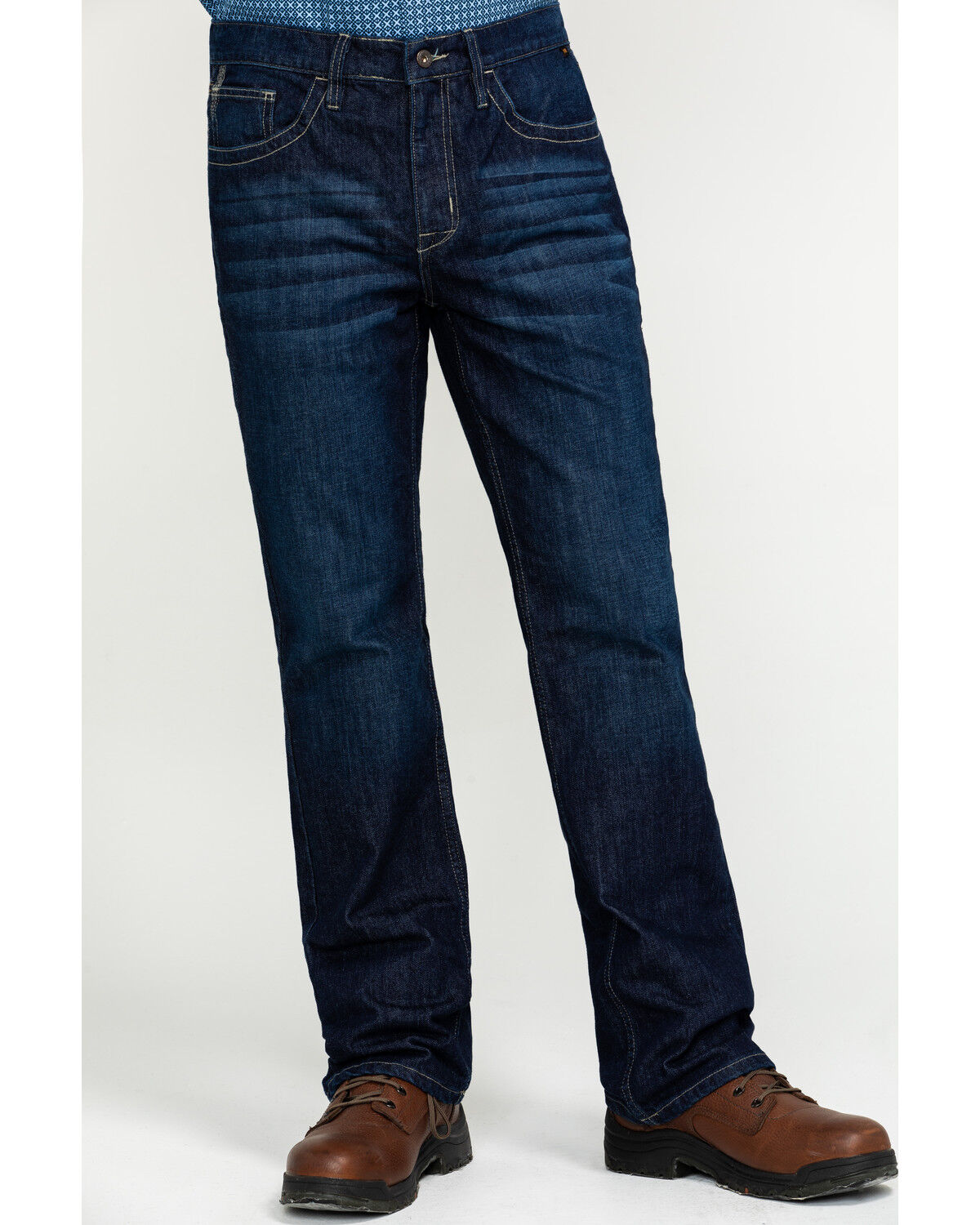 Image #2 - Cody James Men's FR Millikin Dark Slim Bootcut Work Jeans, Indigo, hi-res