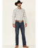 Image #2 - Moonshine Spirit Men's Line Dance Horizontal Stripe Long Sleeve Snap Western Shirt, Grey, hi-res