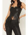 Image #3 - Idyllwind Women's Roycroft Faux Leather Fringe Bustier, Black, hi-res