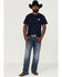 Smith & Wesson Men's American Original Circle Graphic Short Sleeve T-Shirt , Navy, hi-res
