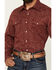 Image #3 - Wrangler Retro Men's Printed Long Sleeve Snap Western Shirt, Red, hi-res