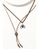 Image #1 - Shyanne Women's Mystic Skies Feather Concho Layered Bolo Necklace, Rust Copper, hi-res