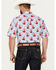 Image #4 - Ariat Men's Jeremiah Floral Print Button-Down Short Sleeve Western Shirt, , hi-res