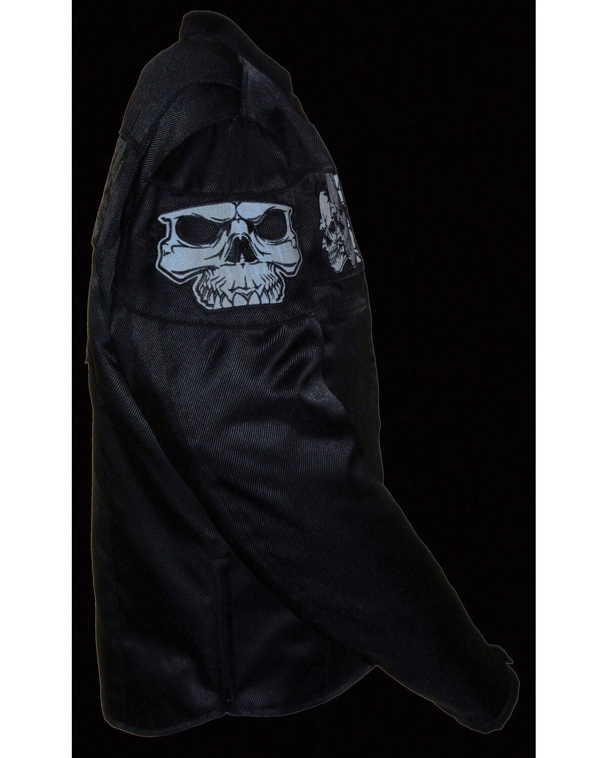 Milwaukee Leather Men's Reflective Skulls Textile Jacket - Big