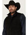 Image #2 - RANK 45® Men's Spear Head Tonal Softshell Vest, Black, hi-res