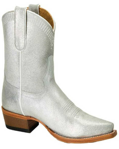 Image #1 - Macie Bean Women's Hey O Western Boots - Snip Toe, Silver, hi-res