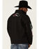 Resistol Men's Black Mexico Flag Logo Sleeve Zip-Front Softshell Jacket , Black, hi-res
