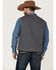 Blue Ranchwear Men's Solid Button-Down Duck Canvas Vest , Charcoal, hi-res