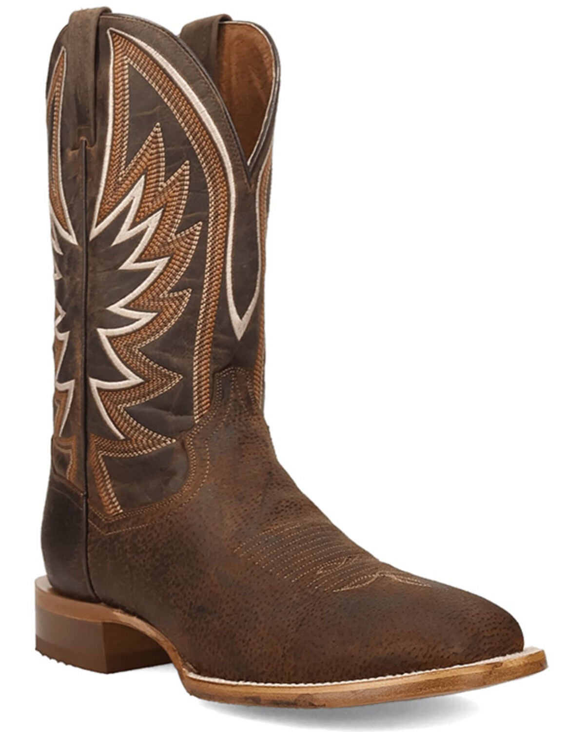 Dan Post Men's Boars Run Western Boots - Broad Square Toe, Rust Copper, hi-res