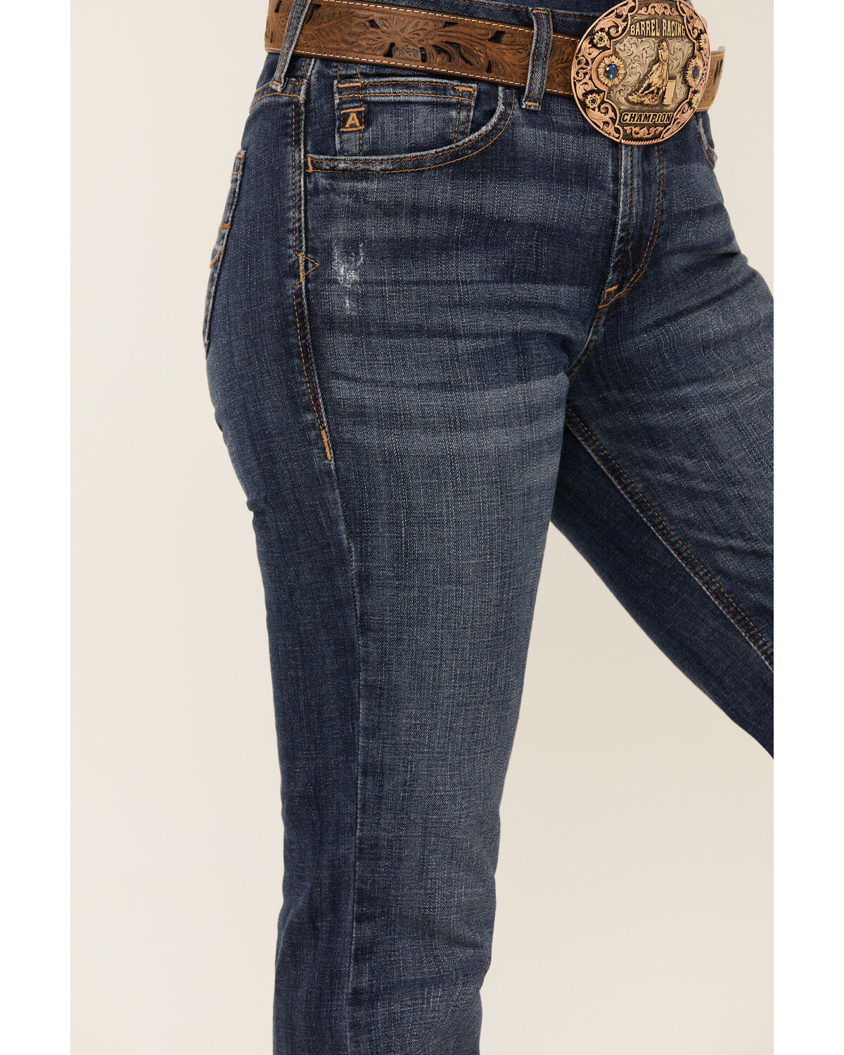 Image #2 - Ariat Women's Siren Dark Wash High Rise Juliana Slim Stretch Trouser Jeans, , hi-res