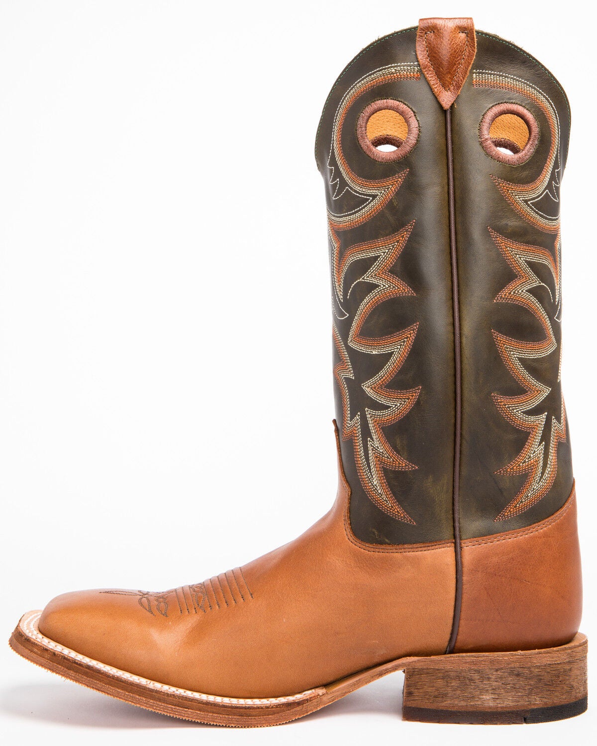 justin men's bent rail square toe western boots