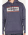 Image #3 - Wrangler Men's Logo Tag Hooded Sweatshirt, Indigo, hi-res