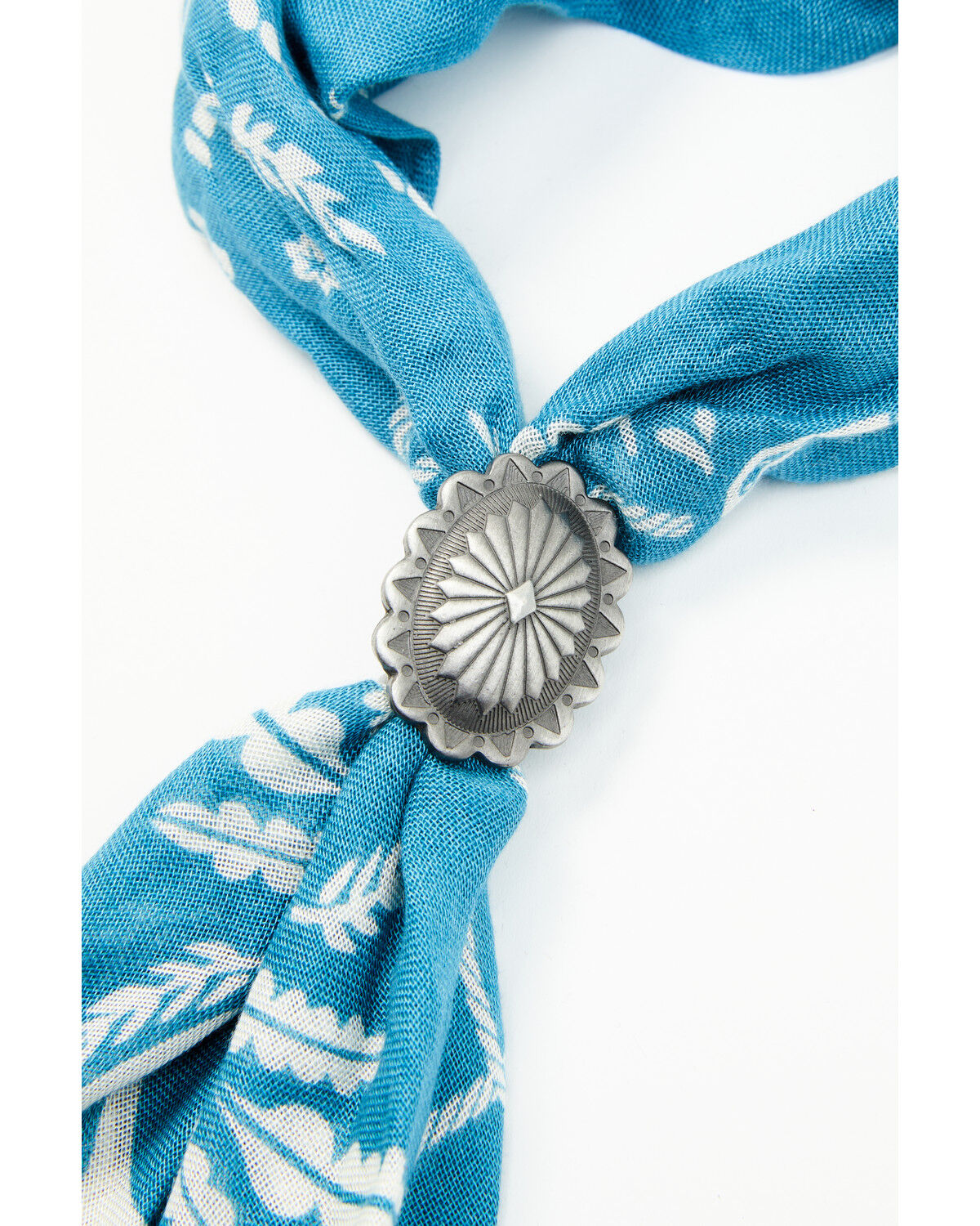 Image #3 - Idyllwind Women's Bessie Antique Silver Bandana Necklace, Blue, hi-res