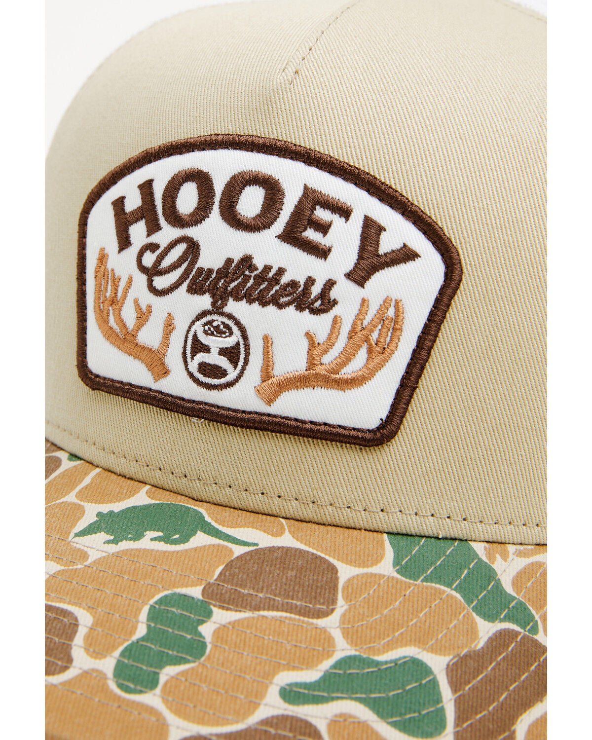 Image #2 - Hooey Kids' Outfitters Camo Trucker Cap, Tan, hi-res