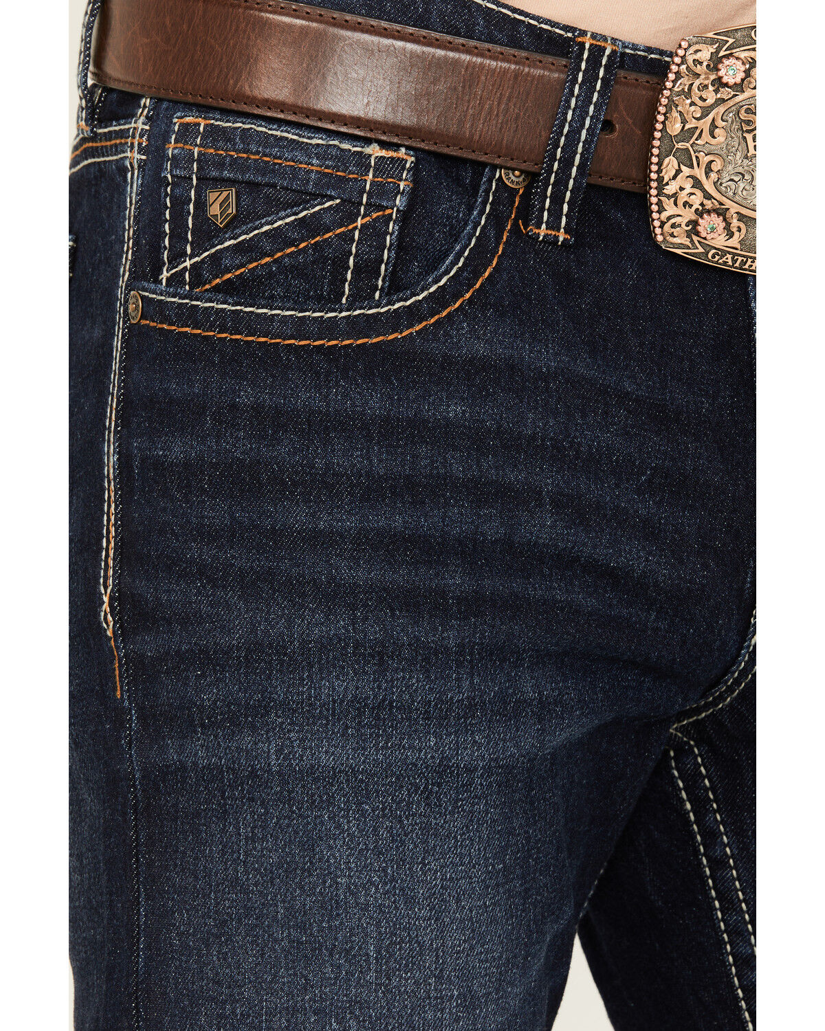 Image #2 - RANK 45® Men's Ambush Slim Straight Stretch Denim Jeans, Dark Wash, hi-res