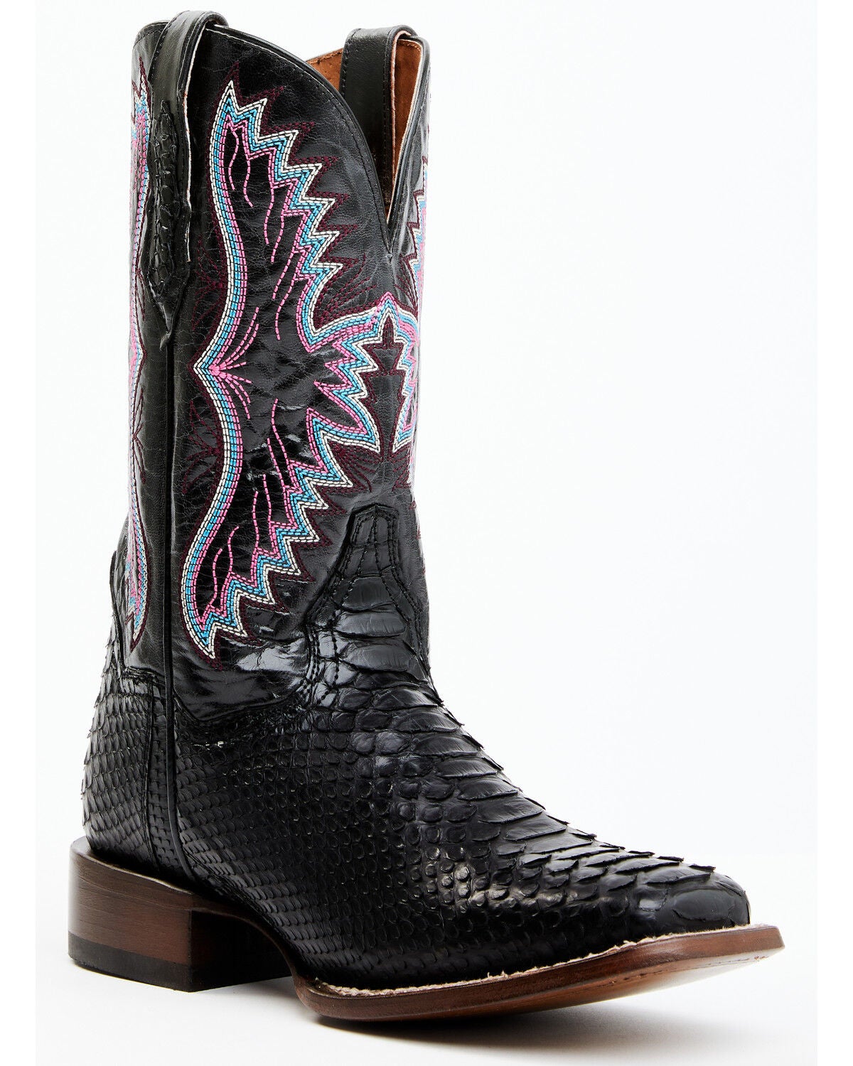Womens black snakeskin boots Clearance