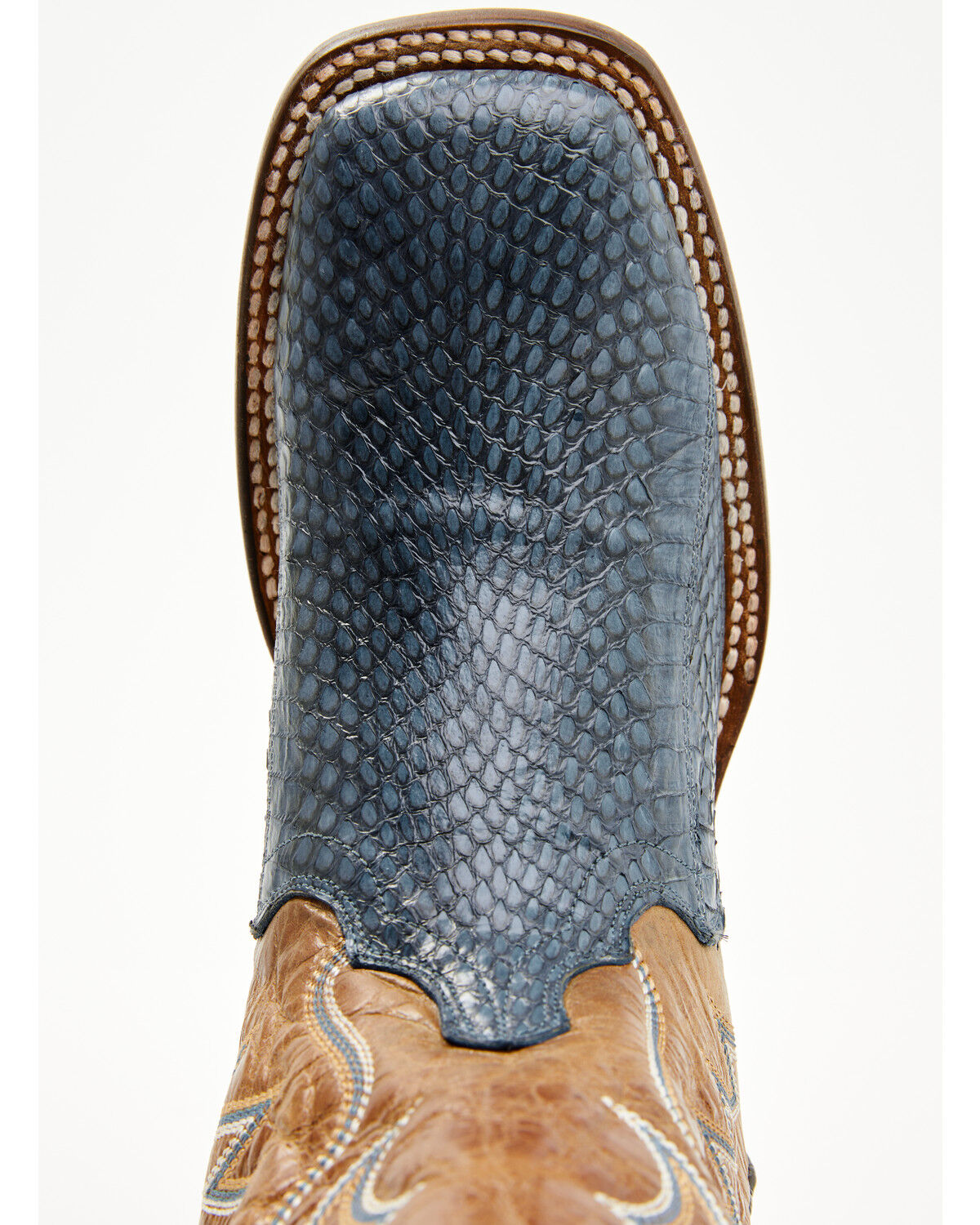 Image #6 - Dan Post Women's Boot Barn Exclusive Exotic Cobra Western Boots - Broad Square Toe, Blue, hi-res
