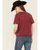 Image #4 - Youth in Revolt Women's Yellowstone Short Sleeve Graphic Tee, Burgundy, hi-res