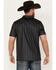 Panhandle Men's Performance Southwestern Print Short Sleeve Snap Polo, Black, hi-res