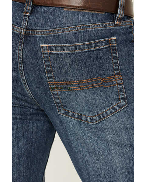 Image #4 - Cody James Men's Wolfstooth Medium Wash Slim Bootcut Stretch Denim Jeans, Medium Wash, hi-res