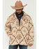Image #1 - Kimes Ranch Men's Marquette Southwestern Print Woolish Quilt Lined Shirt Jacket, Tan, hi-res