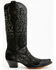 Image #2 - Corral Women's Crystal Embroidered Western Boots - Snip Toe, Black, hi-res