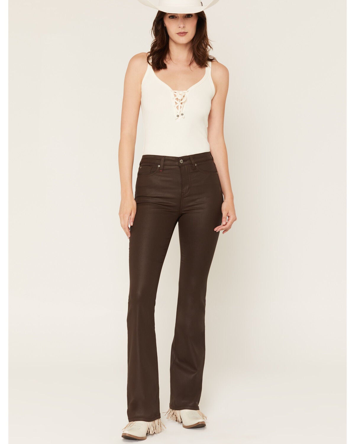 Idyllwind Women's Legend High Rise Coated Bootcut Jeans, Cognac, hi-res