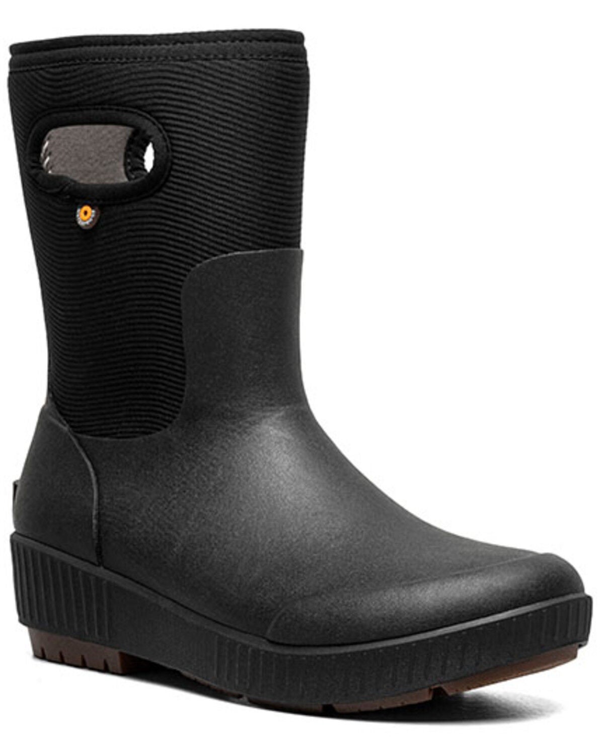 Image #1 - Bogs Women's Seattle II Mid Rain Boots - Round Toe, Black, hi-res