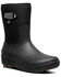 Image #1 - Bogs Women's Seattle II Mid Rain Boots - Round Toe, Black, hi-res