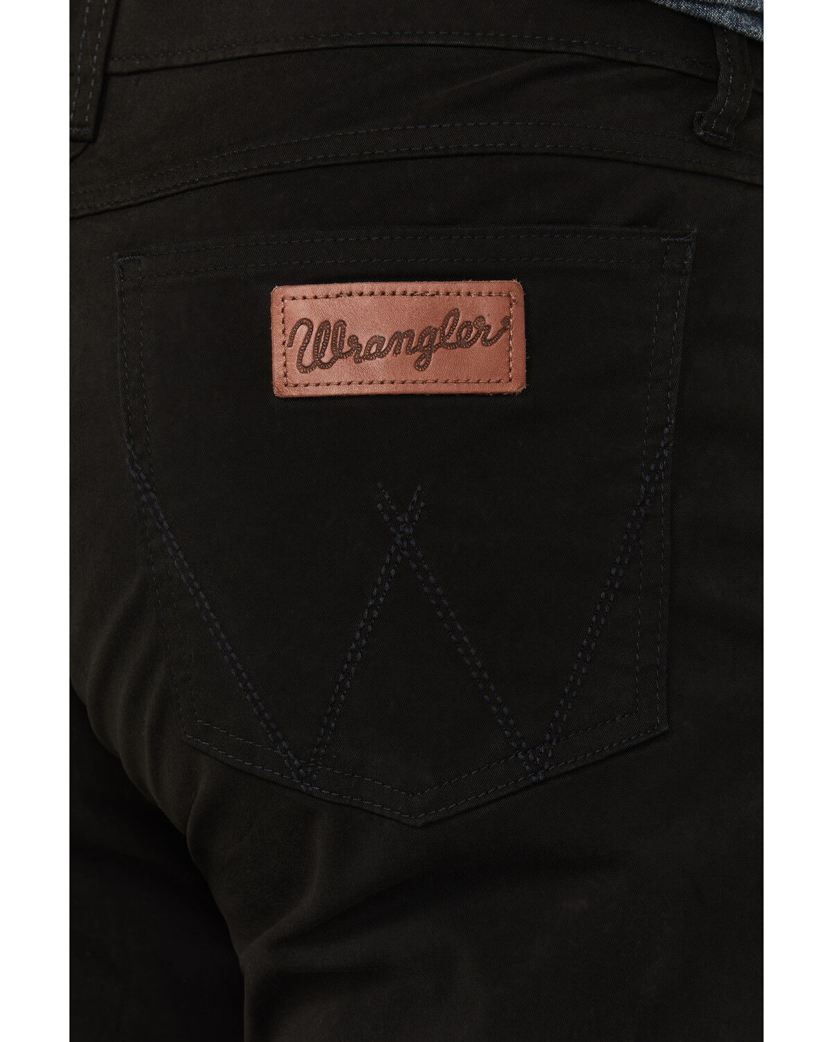 Image #4 - Wrangler Retro Men's Slim Fit Straight Leg Jeans, Black, hi-res