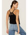 Image #3 - Shyanne Women's Southwestern Embroidered V-Neck Cami, Black, hi-res