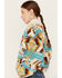 Panhandle Women's Abstract Print Sherpa Sweater Jacket , Multi, hi-res