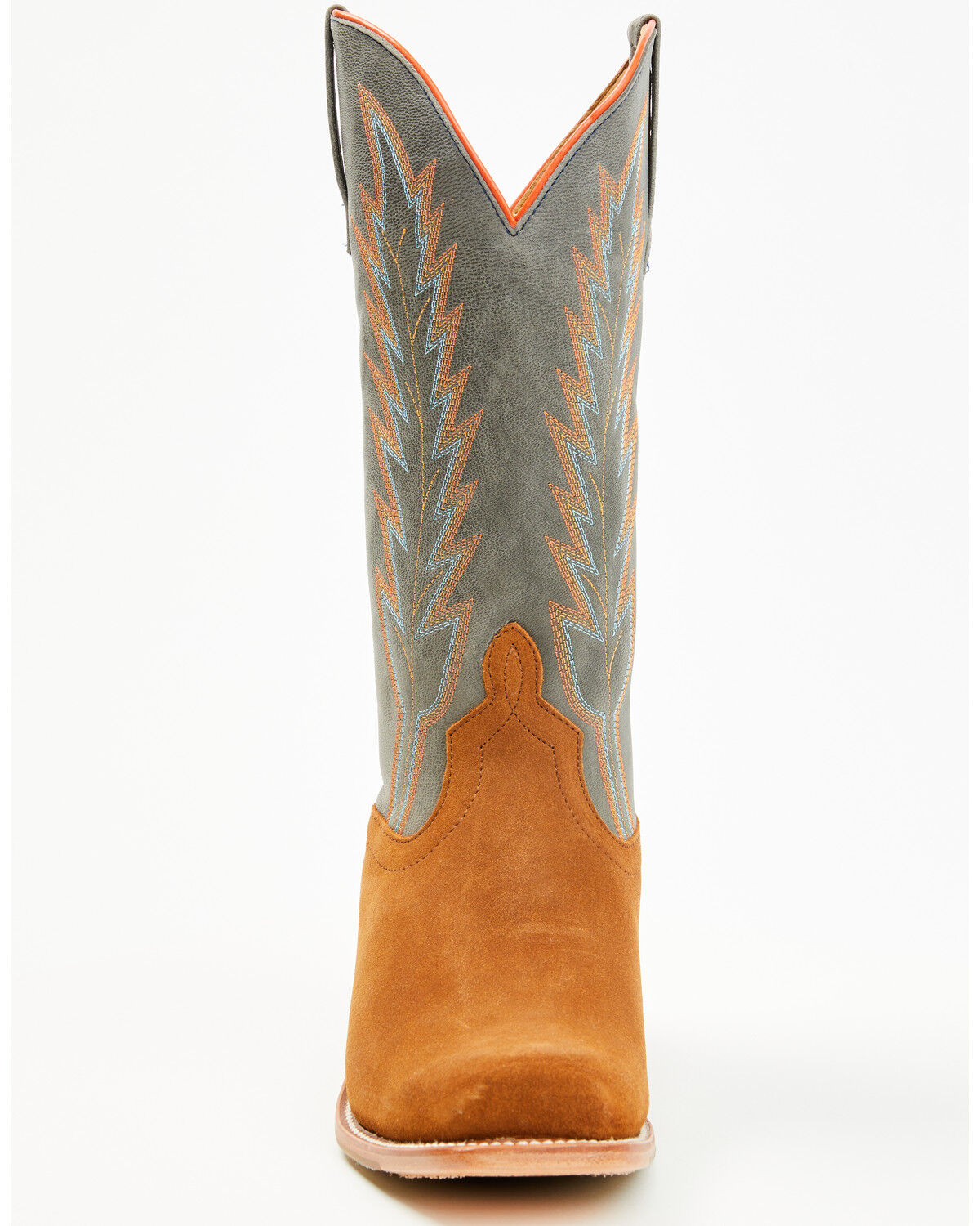 Image #4 - Horse Power Men's Ginger Suede Western Boots - Square Toe, Tan, hi-res