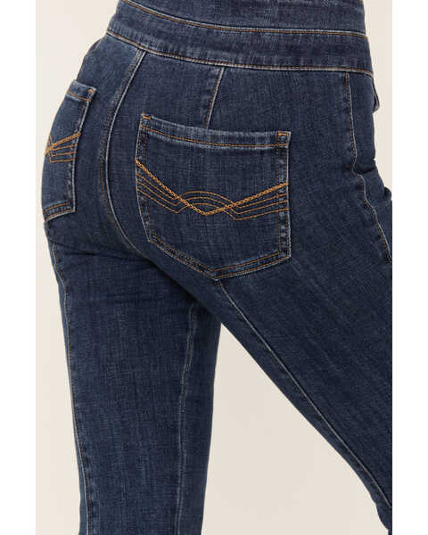 Image #4 - Idyllwind Women's La Vista Dark Wash Legend High Rise Bootcut Comfort Stretch Denim Jeans , Medium Wash, hi-res