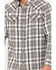 Image #3 - Moonshine Spirt Men's Gray Cloud Plaid Print Long Sleeve Snap Western Shirt, Grey, hi-res