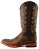 Ferrini Men's Caiman Croc Print Western Boots - Broad Square Toe, Rust, hi-res