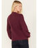 Image #4 - Cleo + Wolf Women's Floral Embroidered Blouse, Grape, hi-res