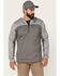 Browning Men's Gray Hayes 1/4 Zip Front Hooded Pullover, , hi-res