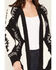 Image #2 - Idyllwind Women's Prairie Southwestern Print Cardigan, Black, hi-res