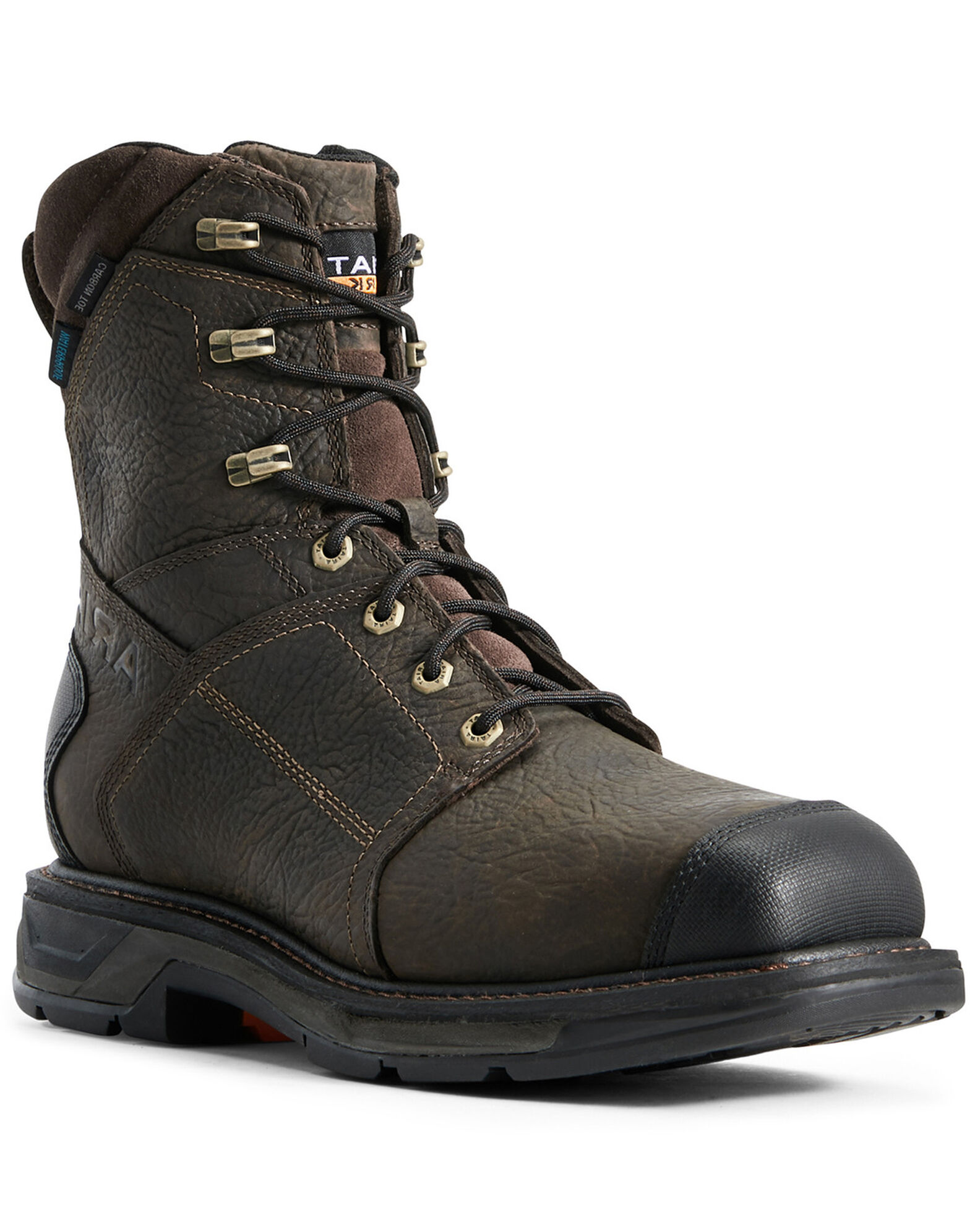 Ariat Men s WorkHog Side Zip Waterproof Work Boots Carbon Toe